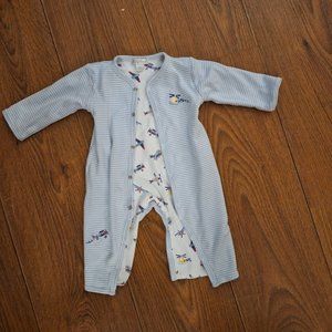 Kissy Kissy 0-3 Baby Boy Plane Reversible One Piece